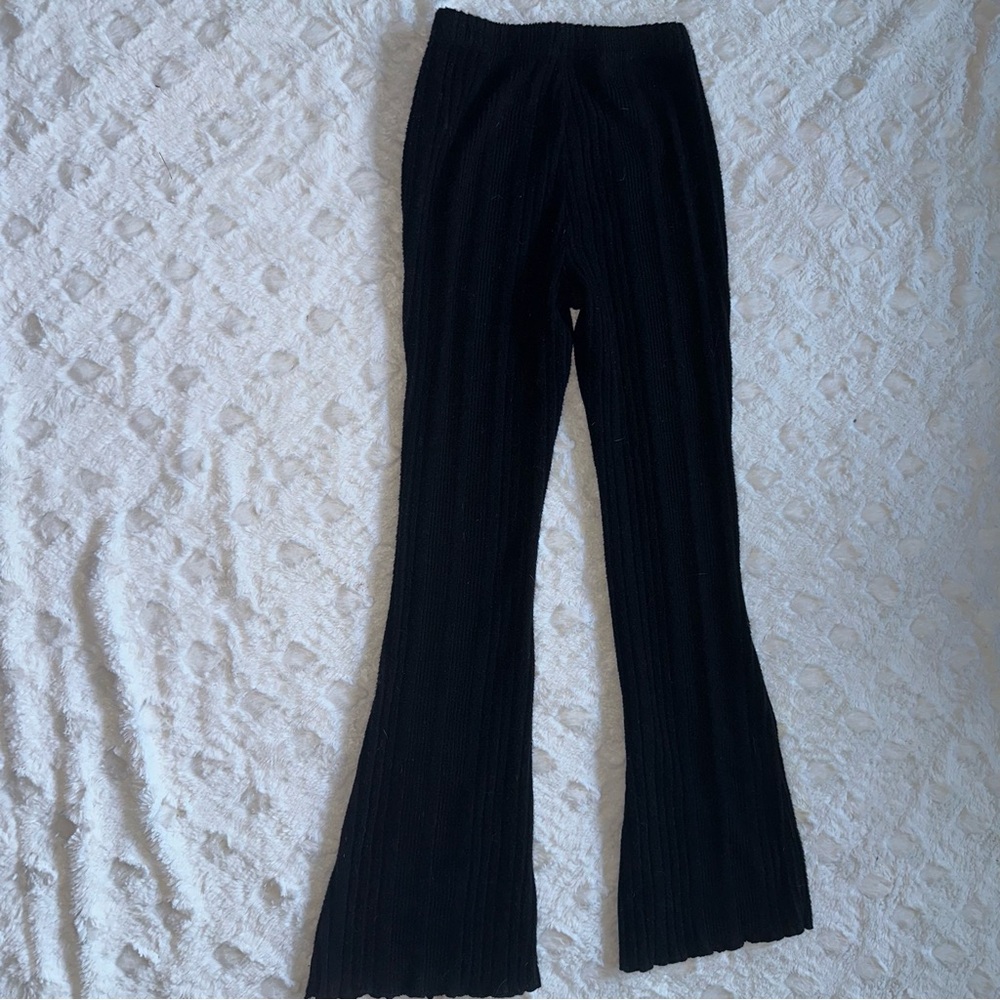 Black Knitted Yoga Pants - Size Petite XXS - Picture 2 of 7